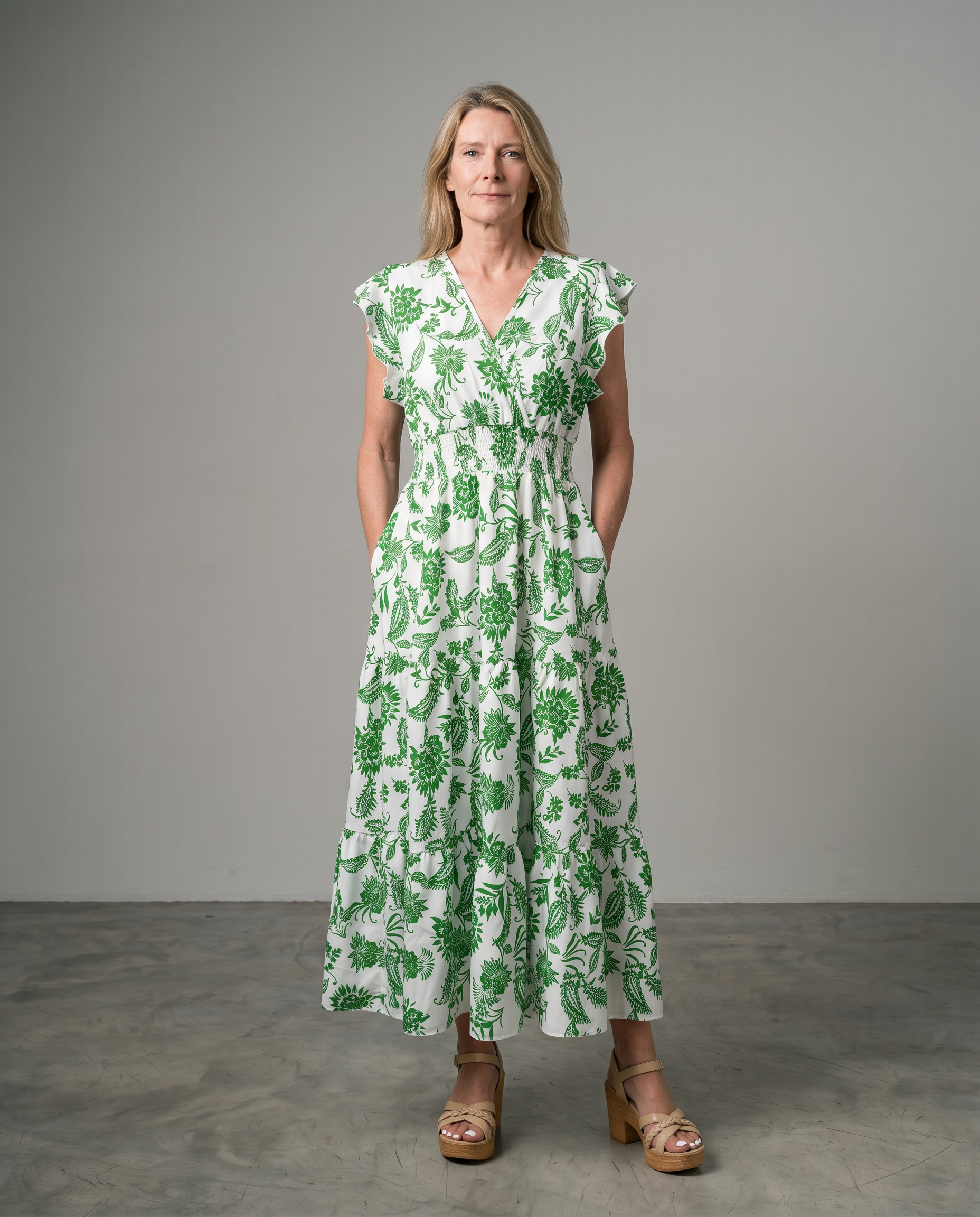 Alouette | Butterfly Sleeve Maxi Dress