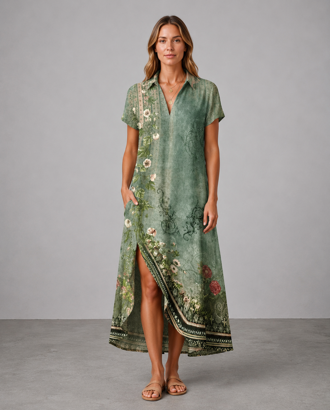 Mercer | Lightweight Floral Midi Dress
