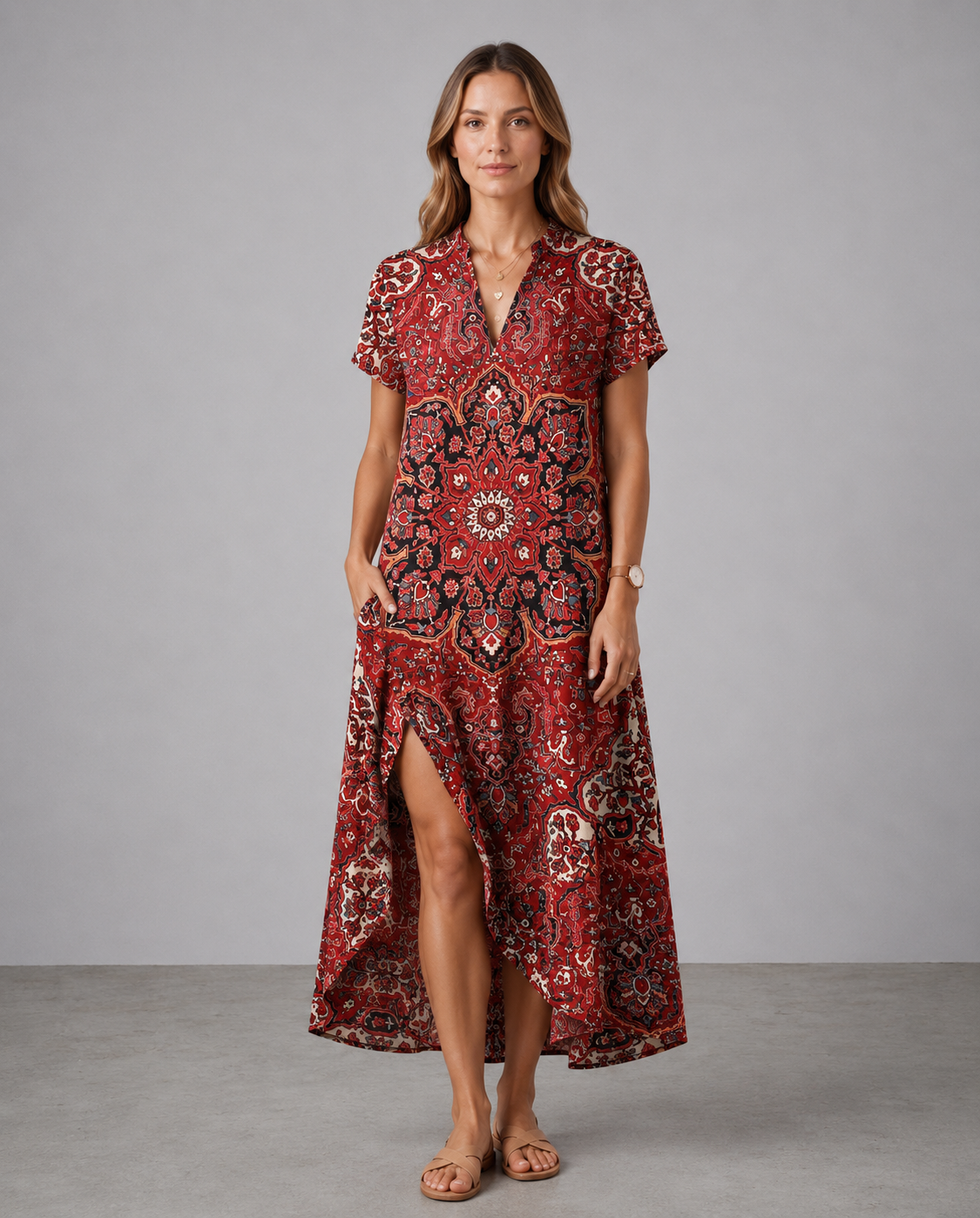 Mercer | Lightweight Floral Midi Dress