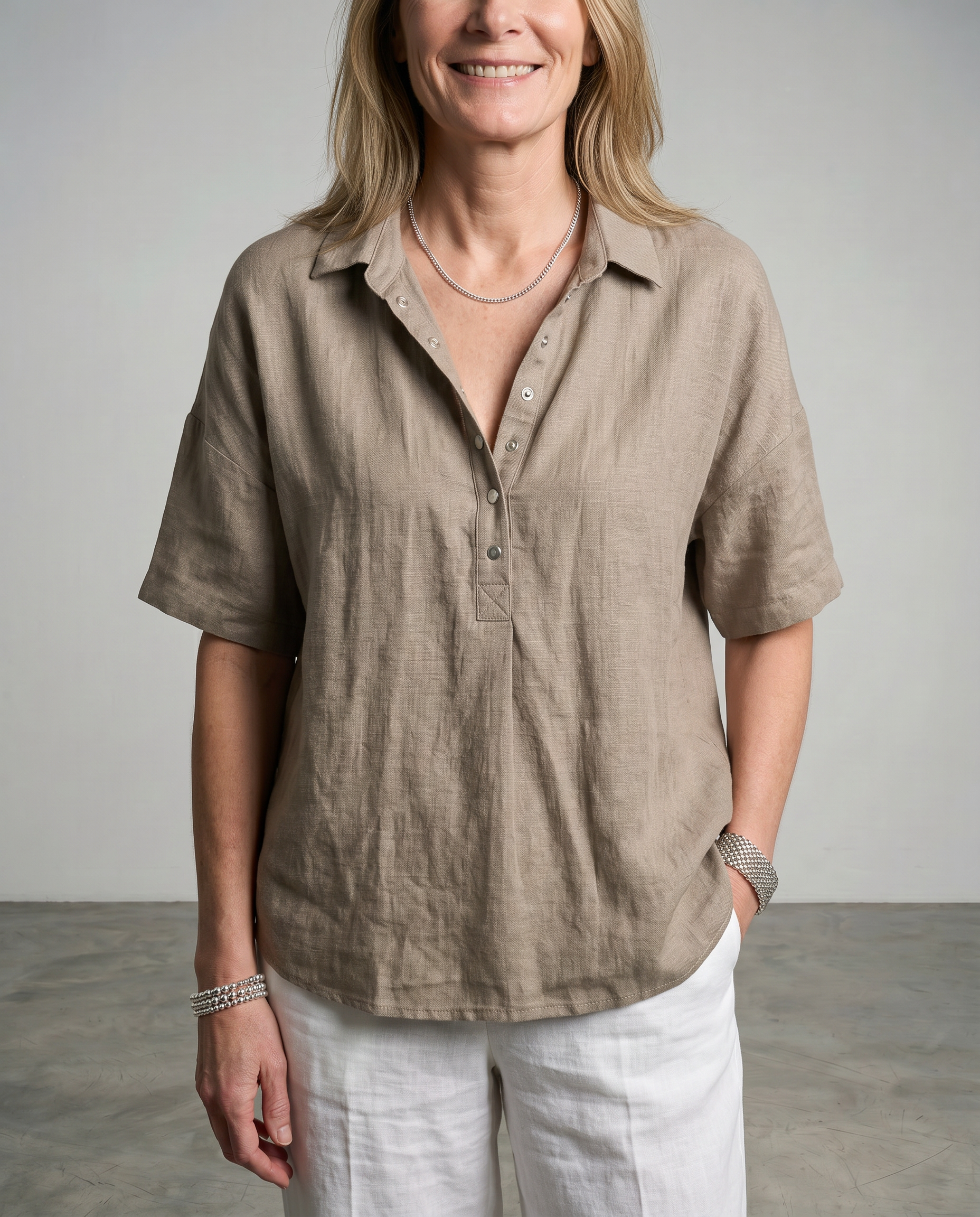 Cherelle | Collar Button Blouse