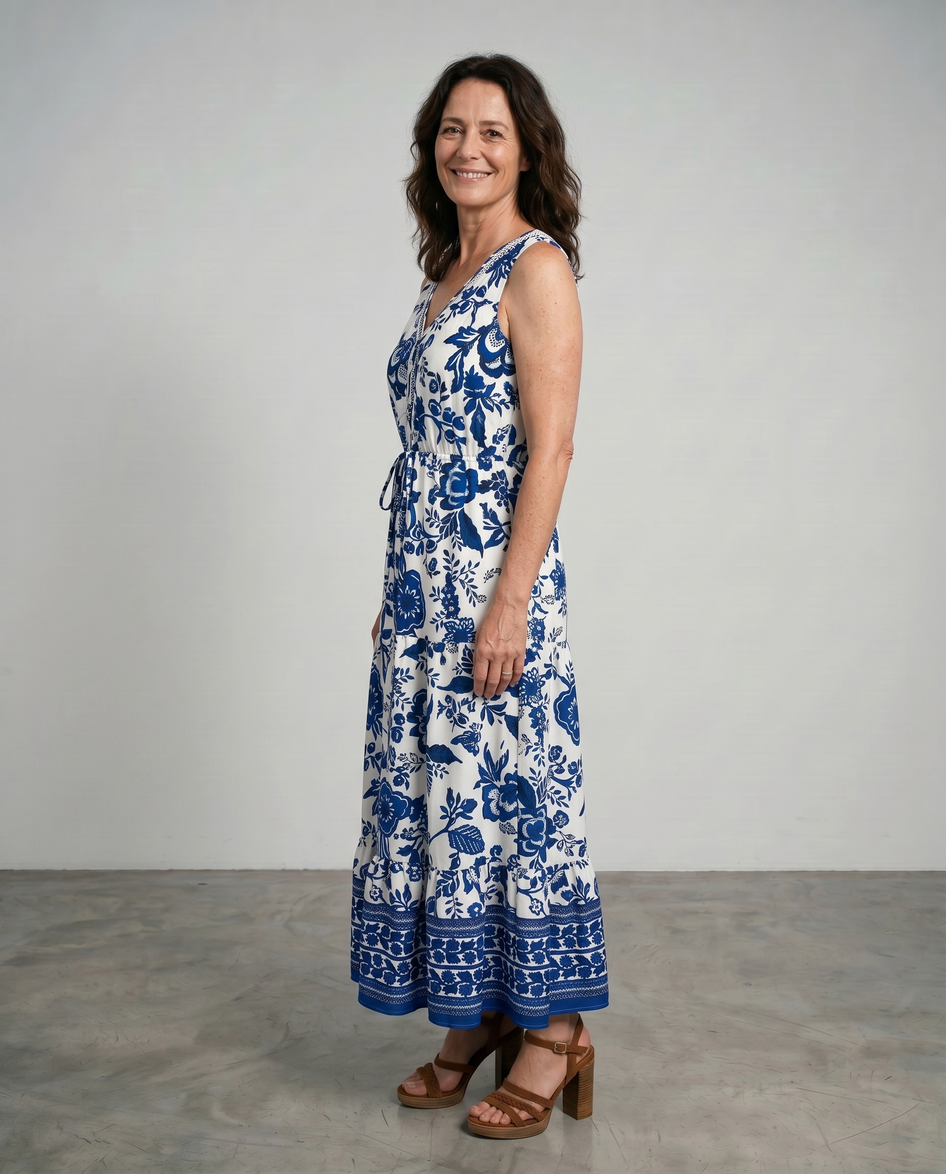 Solaya | Bow Belt Maxi Dress