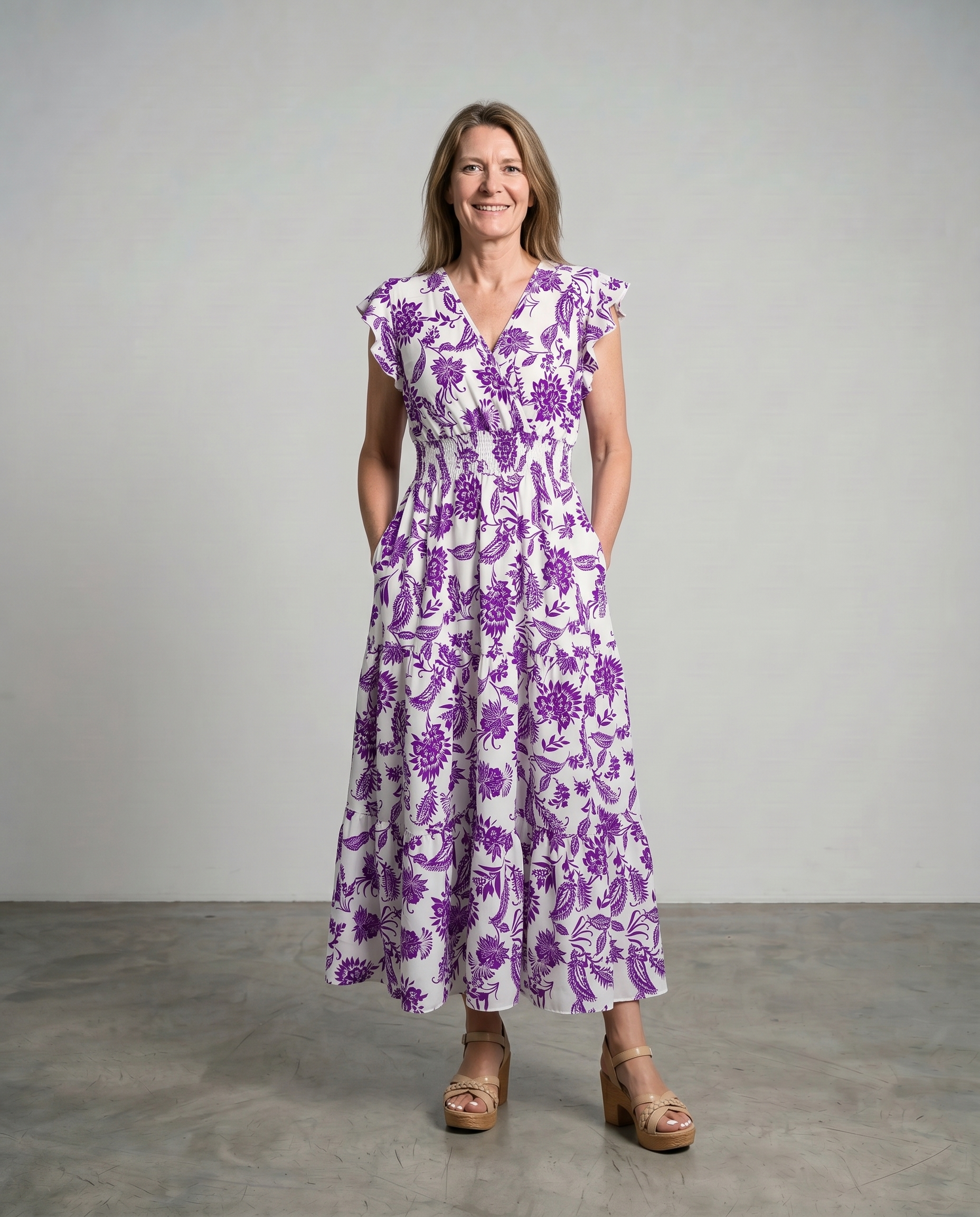 Alouette | Butterfly Sleeve Maxi Dress